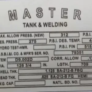 Alternative view of LNG/LPG Storage Tanks (Vessels) 250++PSI Available