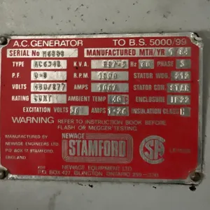Alternative view of 800KW Diesel Gensets